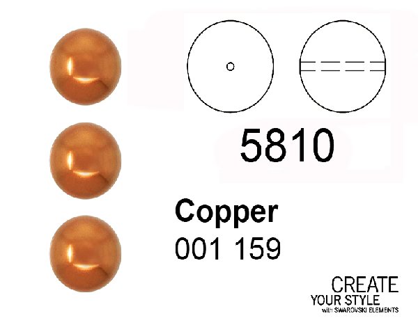 Swarovski Perla COPPER - 5810