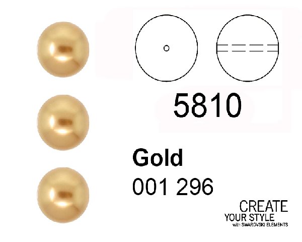 Swarovski Perla GOLD - 5810