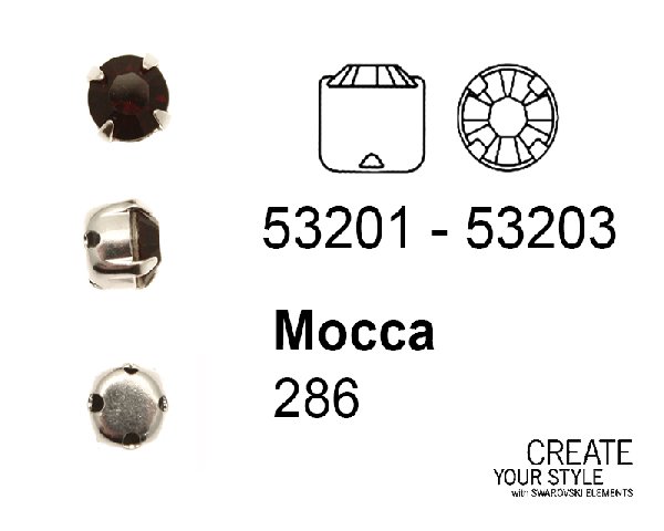 Swarovski Strass da cucito MOCCA - 53201 - 53203