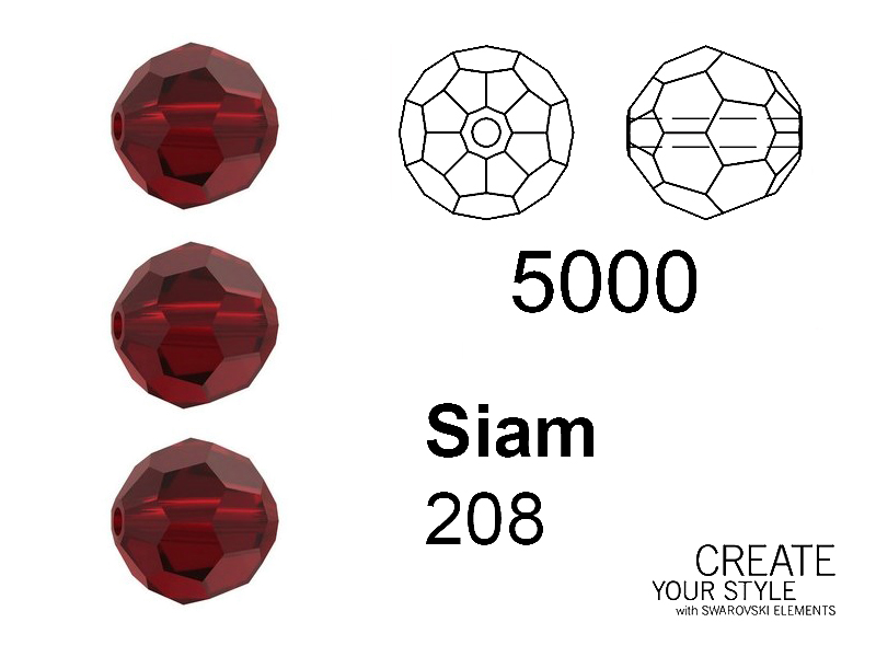Swarovski Tondo Sfaccettato SIAM - 5000