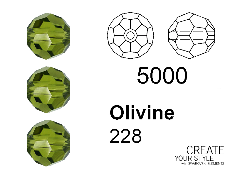 Swarovski Tondo Sfaccettato OLIVINE - 5000