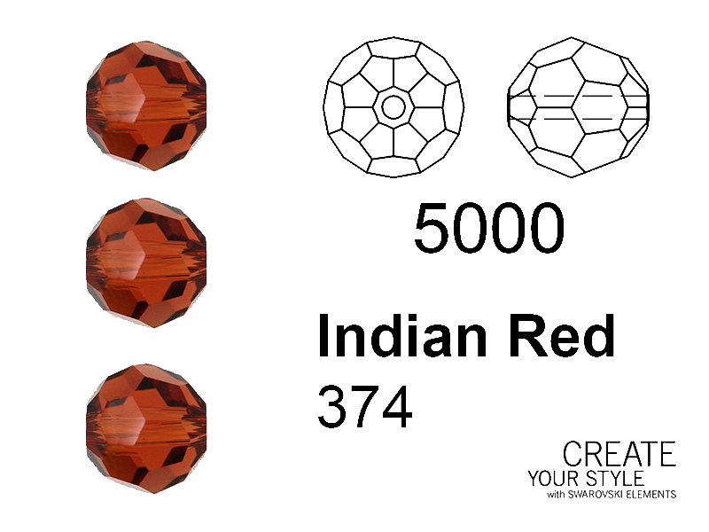 Swarovski Tondo Sfaccettato INDIAN RED - 5000