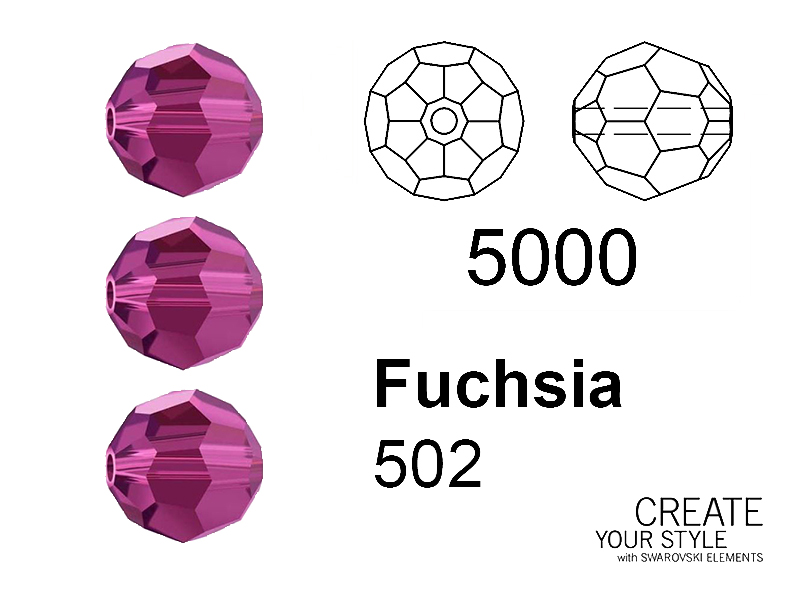 Swarovski Tondo Sfaccettato FUCHSIA - 5000