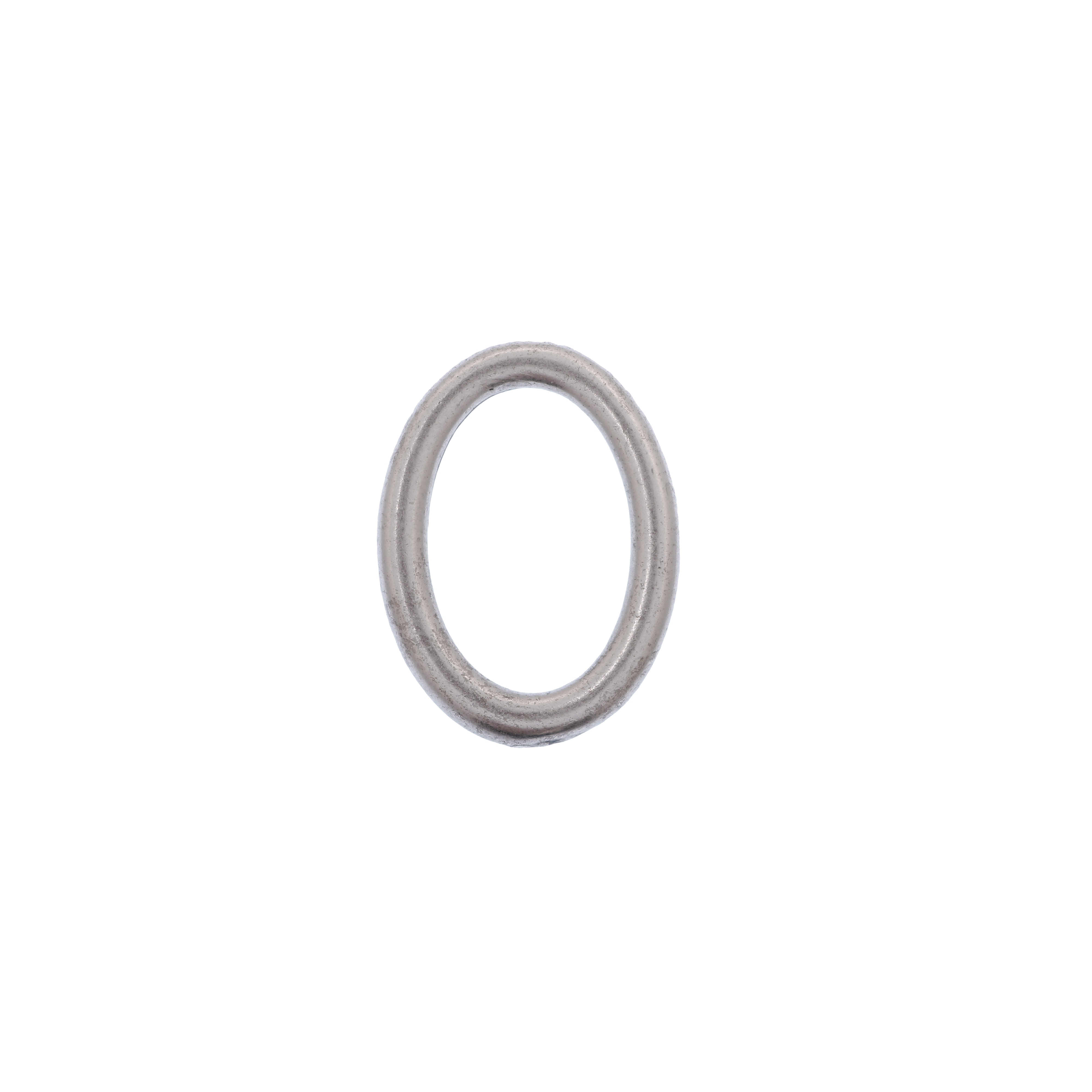 Anello ovale chiuso liscio, 21x15 mm.