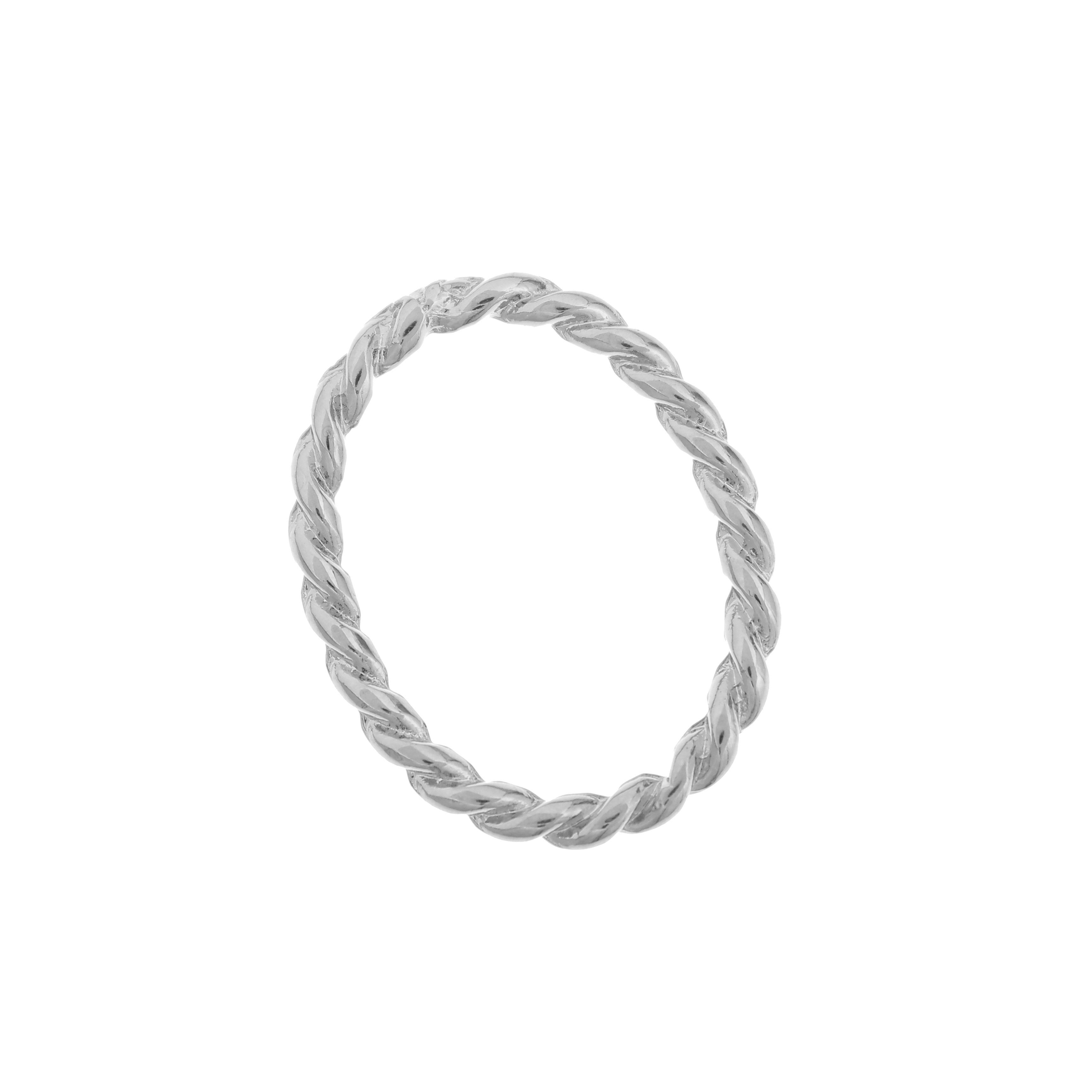 Anello ovale chiuso zigrinato, 30x22 mm.