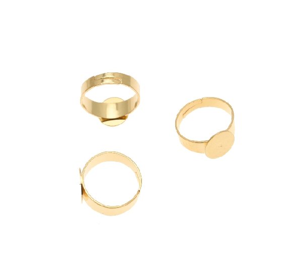 Base per anello, regolabile, a fascia larga e con piastra piatta da 10 mm.