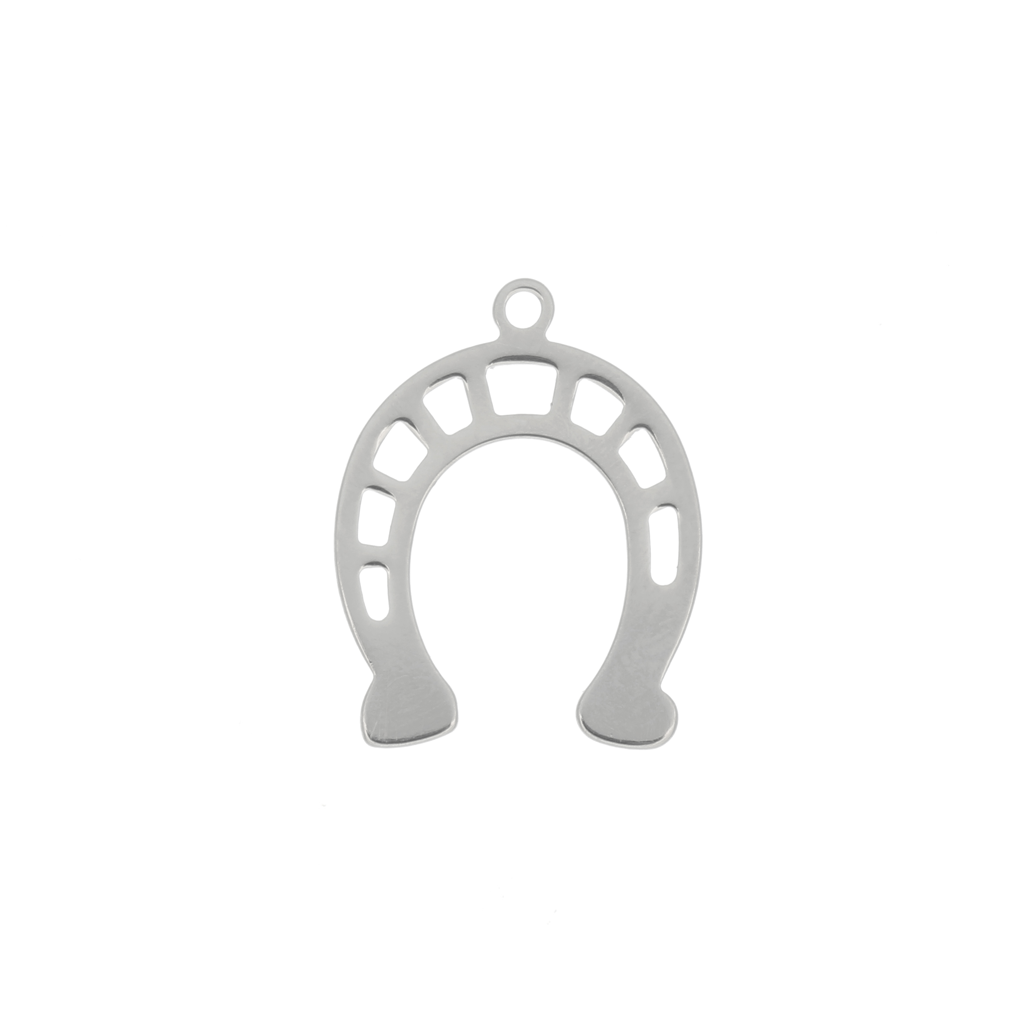 Ciondolo a forma di Ferro di Cavallo, 24x20 mm, forato