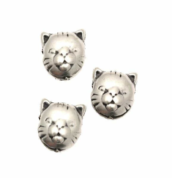 Distanziatore a forma di testa di gattino, 12x12 mm.