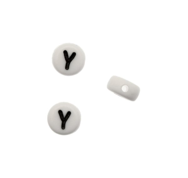 Distanziatore in resina con disegno lettera "Y", 7x4 mm.