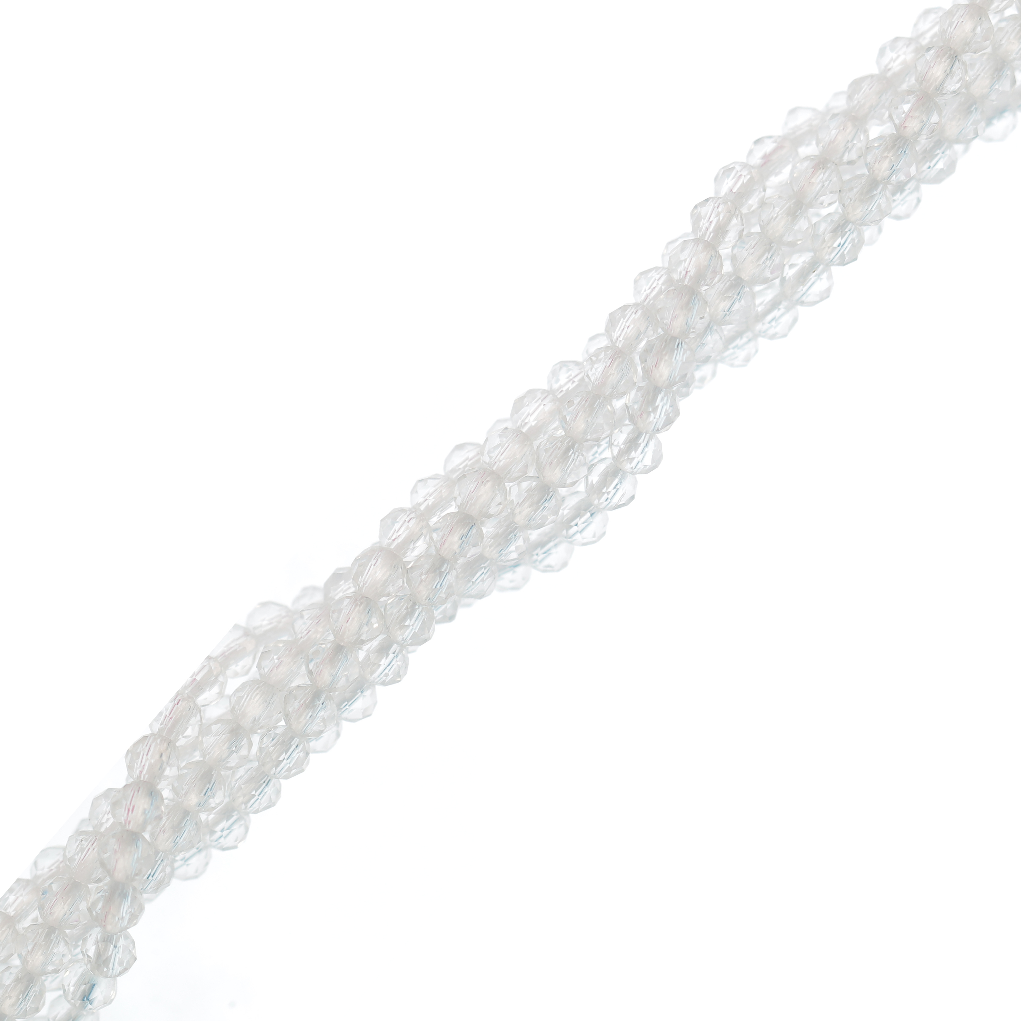 Filo di Cipollotti in Cristallo, 4x3 mm., colore CRYSTAL