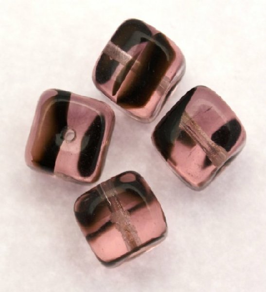 Cubo, 8x11 mm., Vinaccia striato in marrone