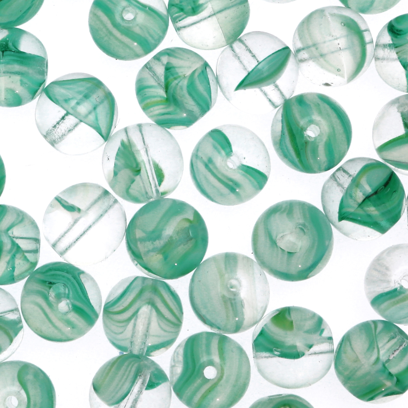 Palla, 10 mm., Verde crisolite sfumato