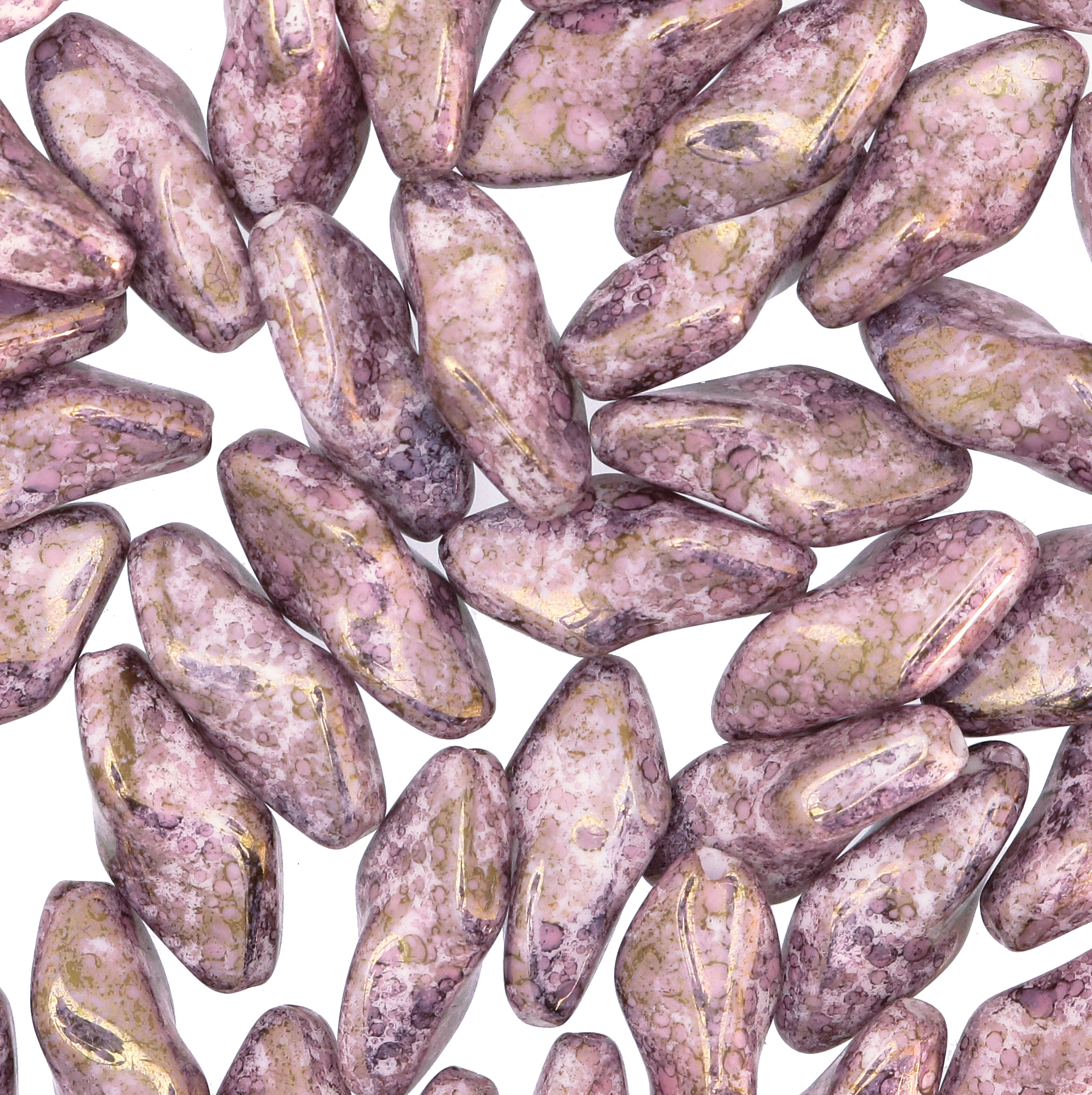 Torciglione, 19x10 mm., Ametista marmorizzato