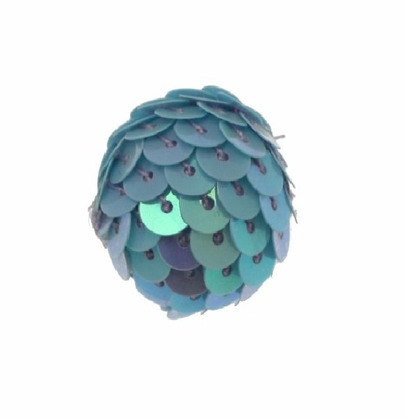 Palla in paiettes, colore Turchese
