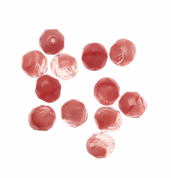 Mezzo cristallo colore Rosa pieno sfumato in crystal