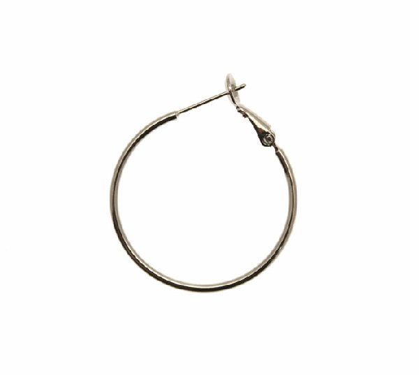 Cerchio liscio, spessore 1,5 mm., con chiusura a molla, diametro cerchio 30 mm., CONF.2 PZ
