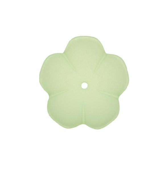 Fiore a cinque petali, 40 mm., colore Verde chiaro satinato