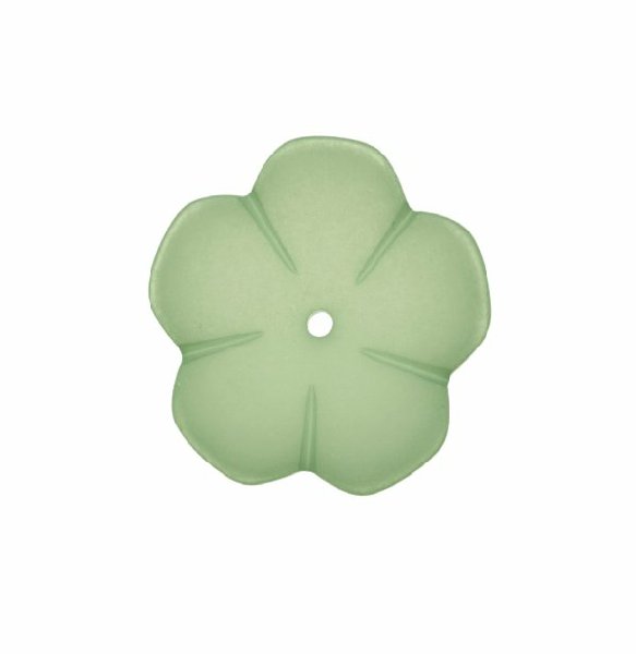 Fiore a cinque petali, 40 mm., colore Verde satinato