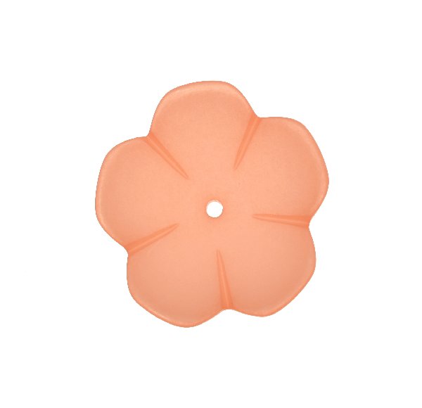 Fiore a cinque petali, 40 mm., colore Rosa pesca satinato