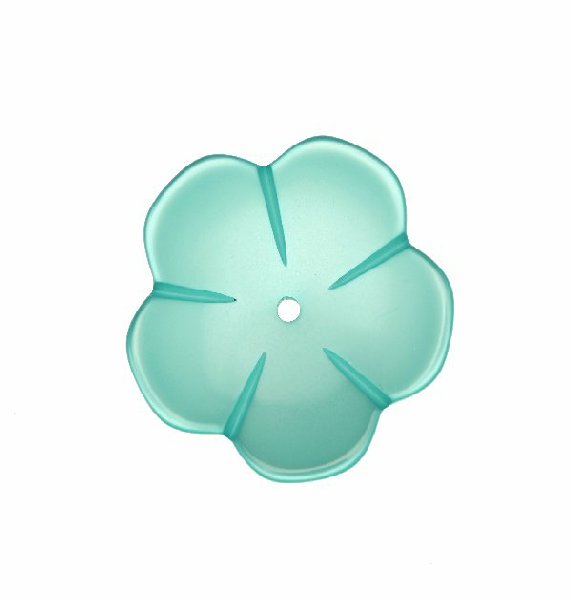 Fiore a cinque petali, 40 mm., colore Azzurro perlato