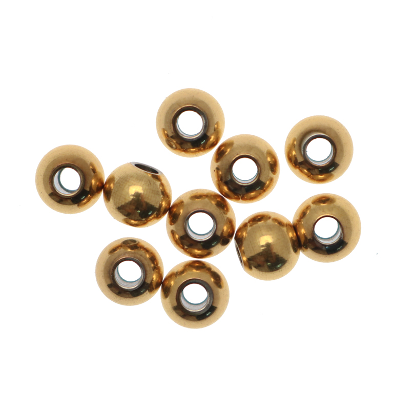 Distanziatore a palla liscia, 6 mm., in Acciaio