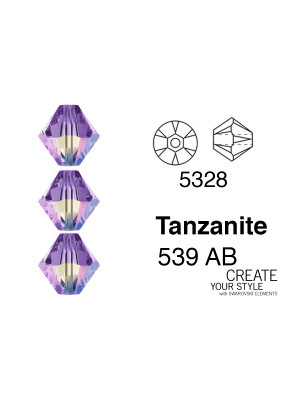 Swarovski Bicono TANZANITE AB - 5328