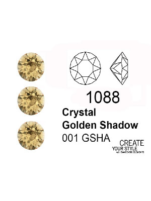 Swarovski Gemma Tonda Conica CRYSTAL GOLDEN SHADOW - 1088