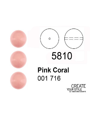 Swarovski Perla PINK CORAL