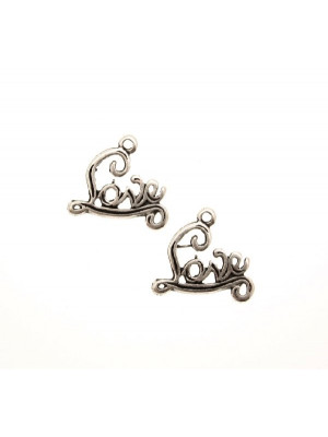 Ciondolo a forma di scritta "Love", 14x13 mm.