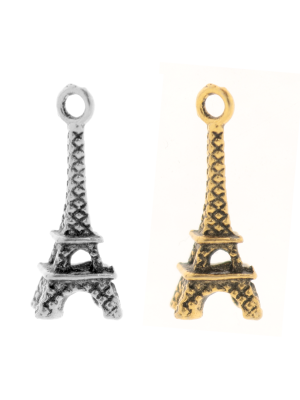 Ciondolo a forma di Torre Eiffel piccola, 7x20 mm.