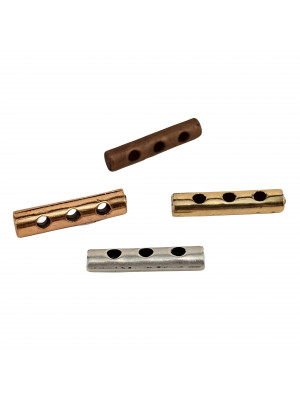 Distanziatore a forma di tubo per 3 fili 17 mm.