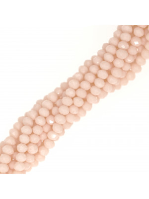 Filo di Cipollotti in Cristallo, 3,5x2,5mm., colore BEIGE  ROSATO