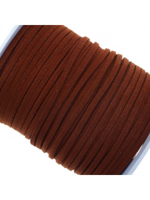 Alcantara, spessore 1,4x3 mm, colore Marrone Mattone Scuro