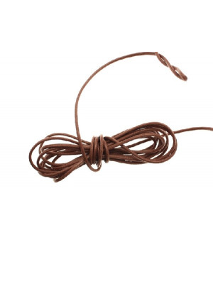 Cordoncino in Cotone cerato, spessore 1,5 mm, colore Marrone