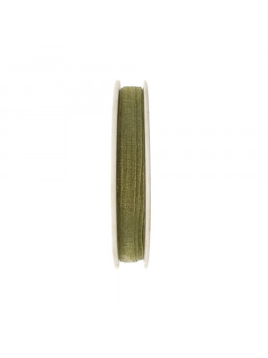 Organza, alta 6 mm., colore Verde Khaki