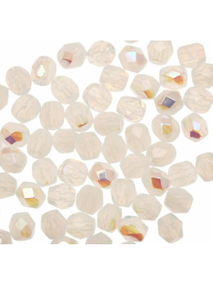 Mezzi cristalli da 4 mm. color White opal AB