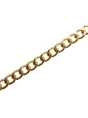 Catena grumetta piatta, in alluminio, dimensione anello 9x11 mm.