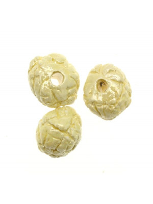 Palla martellata in ceramica, 18 mm., Colore Giallo