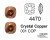 Swarovski Gemma Quadrata CRYSTAL COPPER - 4470