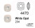 Swarovski Gemma Quadrata WHITE OPAL - 4470