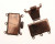 Chiusura a 3 fili rettangolare liscia 23x12 mm.