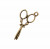 Ciondolo a forma di forbici sottili, 14x28 mm.