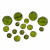 Mix Mezzi Cristalli colore Verde Oliva