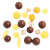 Mix Perline Marroni in vetro