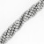  Filo di Cubi Ammaccati in Ematite, 4x3,5 mm