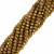 Filo di Cipollotti in Cristallo, 3,5x2,5mm., colore DORADO