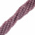 Filo di Cipollotti in Cristallo, 3,5x2,5mm., colore ROSA ANTICO SCURO LISTRATO