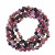 Collana di palline in vetro, effetto pietra dura, diam. 6 mm., colore TONALITA' ROSA