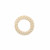 Elemento a forma di tondo forato, con rattan naturale, diametro 38 mm., spessore 4 mm. circa