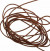 Cordoncino in cotone cerato, spessore 1 mm, colore Marrone